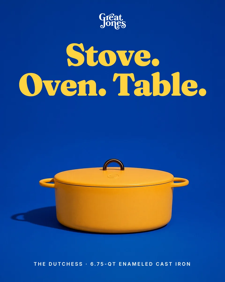 Static ad design featuring Great Jones The Dutchess