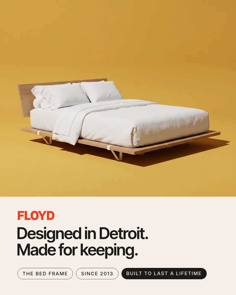 Static ad design featuring Floyd The Bed Frame